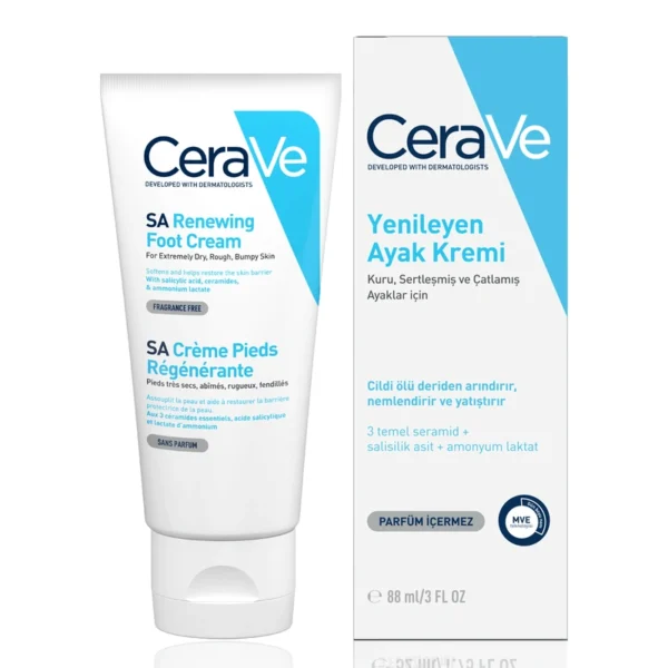 CeraVe Kuru ve Sertleşmiş Ayaklar İçin Yenileyen Ayak Kremi 88 ml