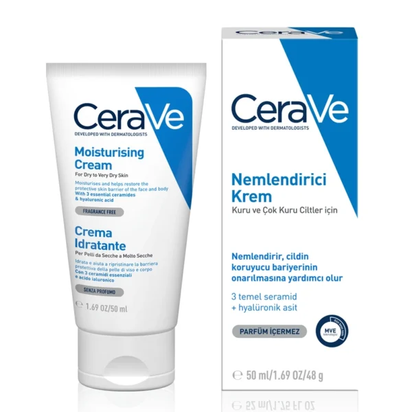 CeraVe Nemlendirici Yüz ve Vücut Kremi 50 ml - Görsel 2