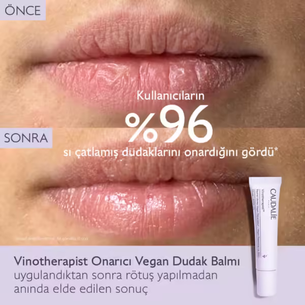 CAUDALIE Vinotherapist Onarıcı Vegan Dudak Balmı - Görsel 2
