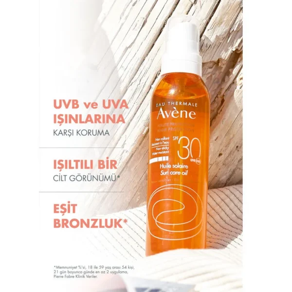 Avene Huile Solaire SPF 30+ Vücut Yağı 200ml - Görsel 3