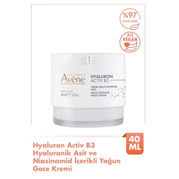 Avene Hyaluron ACTIV B3 Gece Kremi 40 ml - Görsel 2