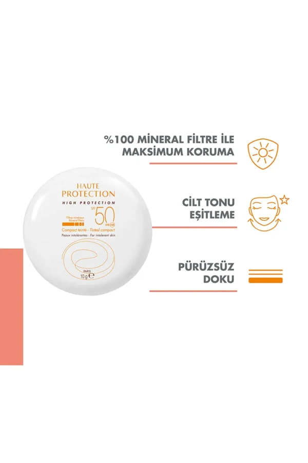 Avene Mineral Filtreli Kompakt Koyu Renkli SPF 50+ Güneş Koruyucu 10 gr - Görsel 2