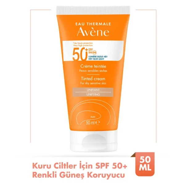 Avene Solaire SPF 50+ Kuru Ciltler İçin Renkli Güneş Kremi 50 ml - Görsel 3