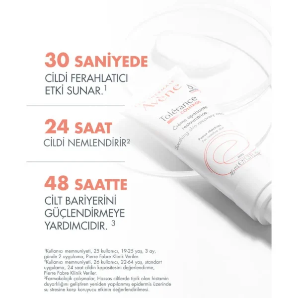 AveneTolerance Control Soothing Onarıcı Yatıştırıcı Krem 40 ml - Görsel 3