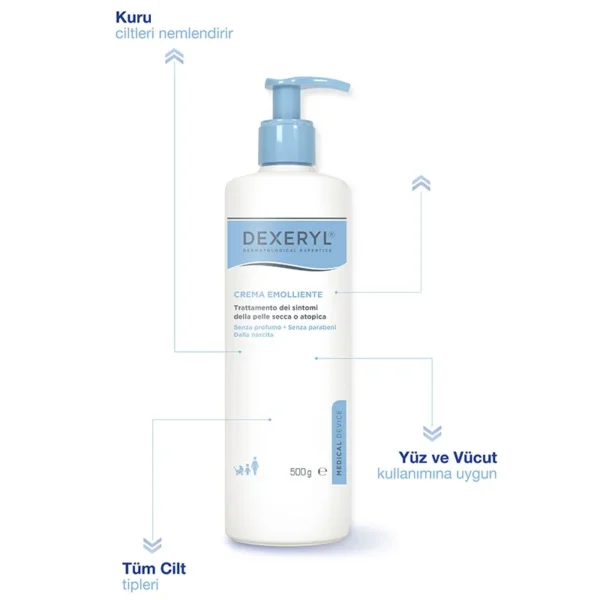 DEXERYLEmollient Cream 500 gr - Görsel 3