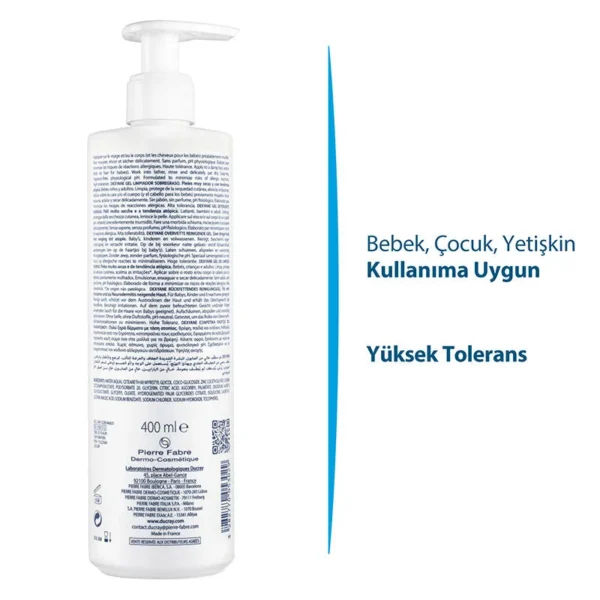 DUCRAY Dexyane Atopi Eğilimli Ciltler için Temizleme Jeli  400 ml - Görsel 2