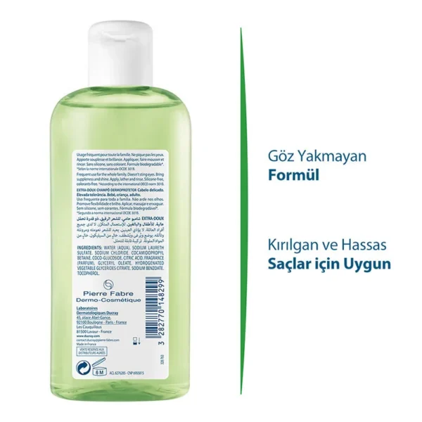 DUCRAY Extra Doux Sık Kullanım Şampuanı 400 ml - Görsel 2