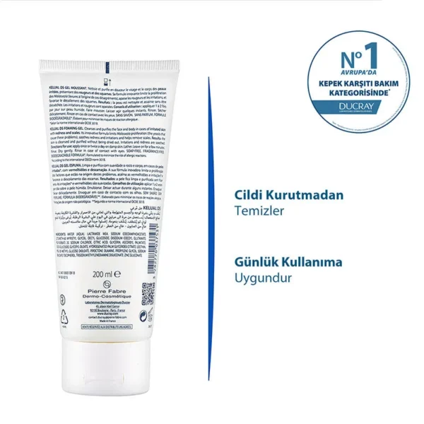 DUCRAYKelual DS Köpüren Temizleme Jeli 200 ml - Görsel 2