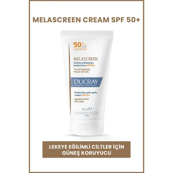 DUCRAY Melascreen Cream SPF50+ Lekeye Eğilimli Ciltler İçin Güneş Koruyucu 50 ml - Görsel 2