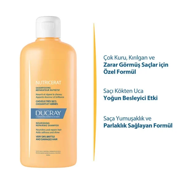DUCRAY Nutricerat Yoğun Besleyici Şampuan 200 ml - Görsel 2