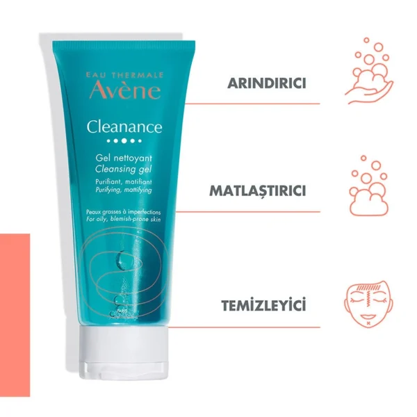 Avene Cleanance Temizleme Jeli 200 ml - Görsel 2