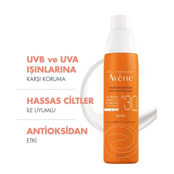 Avene SPF 30+ Güneş Spreyi 200 ml - Görsel 3