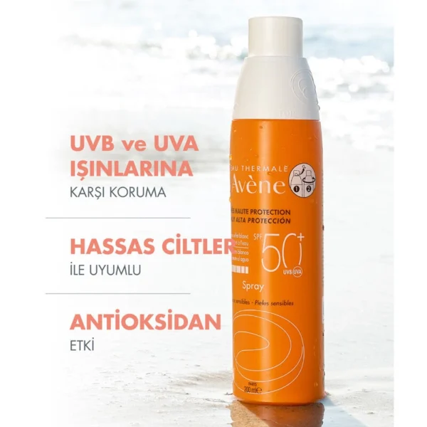 Avene SPF 50+ Güneş Spreyi 200 ml - Görsel 2
