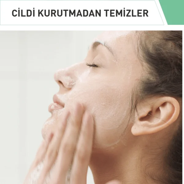CeraVe Normal ve Yağlıya Dönük Ciltler İçin Köpüren Temizleyici 236 ml - Görsel 4