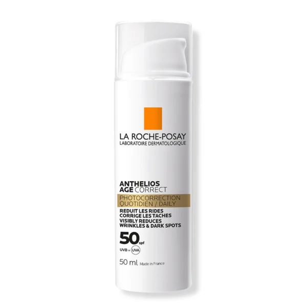 LA ROCHE POSAY ANTHELIOS AGE CORRECT SPF50 GÜNEŞ KREMİ UV IŞINLARI KAYNAKLI LEKE VE KIRIŞIKLIK KARŞITI BAKIM KREMİ