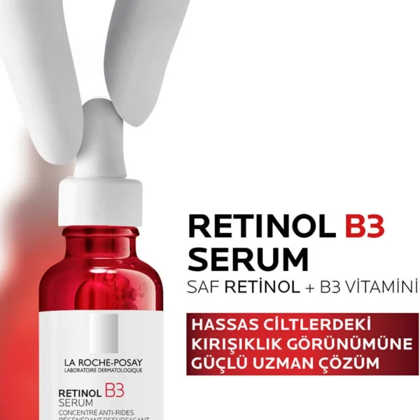 LA ROCHE POSAY RETİNOL B3 SERUM Hassas ciltler için kırışıklık karşıtı ve yaşlanma belirtilerinin görünümünü azaltmaya yardımcı serum - Görsel 2