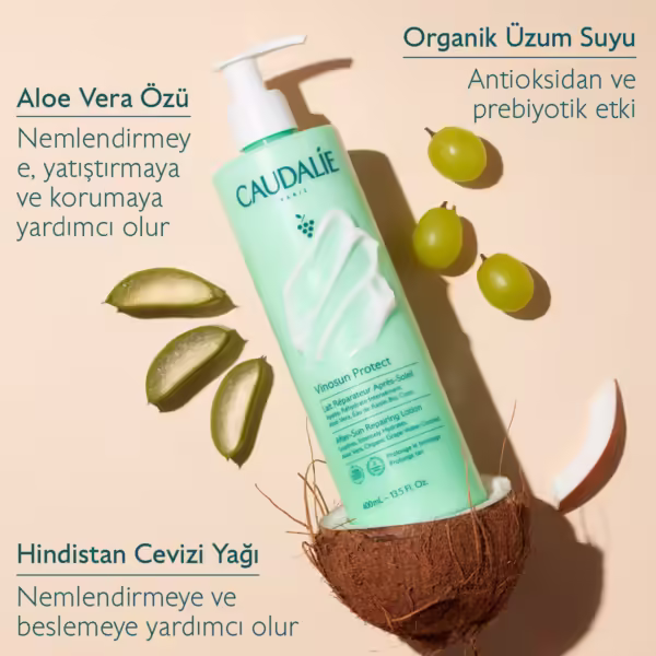 CAUDALIE Vinosun Protect Güneş Sonrası Onarıcı Bakım Losyonu 400 ml - Görsel 2