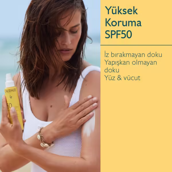 CAUDALIE Vinosun Protect Yüksek Koruma Sağlayan Güneş Spreyi SPF50 - Görsel 2
